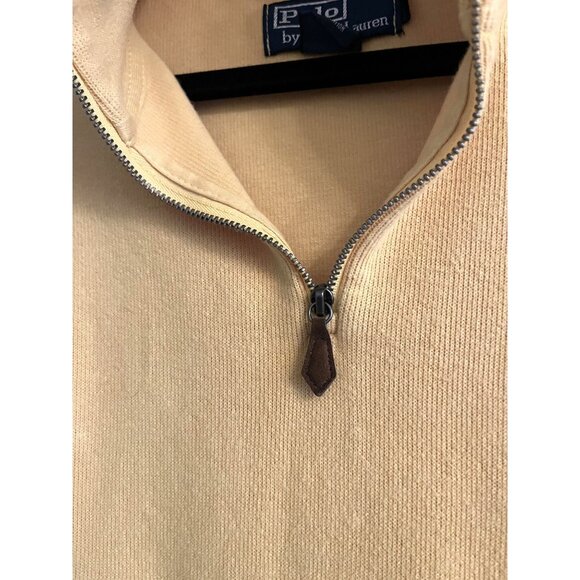 Polo Ralph Lauren 2XL Yellow Long Sleeve Quarter Zip Pullover - Picture 2 of 11
